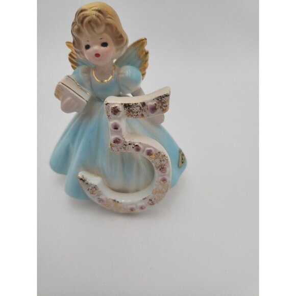 Josef Original 5th Birthday Angel Figurine Vintage w Original Tags And Sticker - Picture 12 of 16